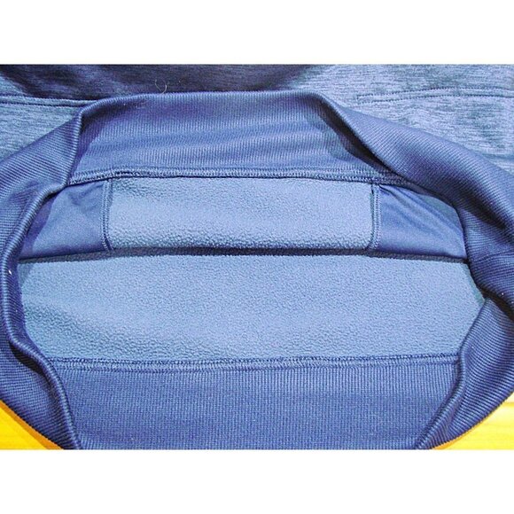 Under Armour Womens ColdGear Hoodie Slate Blue Heather with Pink Trim Logo Sz M - Picture 9 of 9